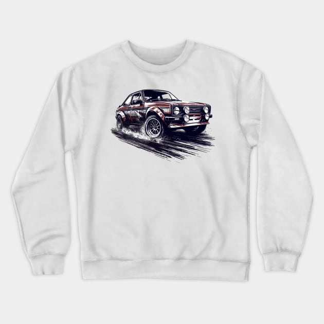 Ford Escort Crewneck Sweatshirt by Vehicles-Art